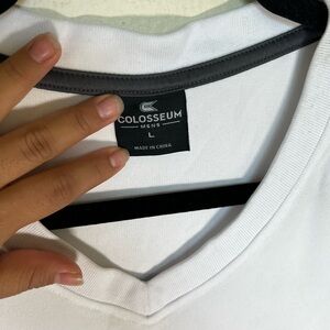 Colosseum Men's Classic White V-Neck Tee
